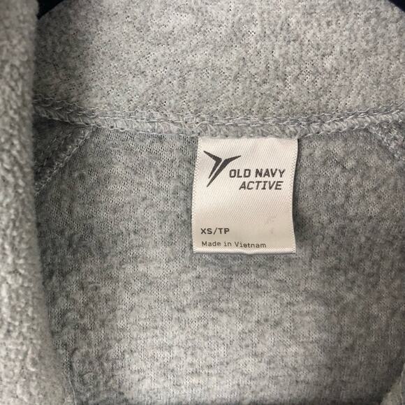 Old Navy Active Gray Microfleece Mock Neck Zip Up Jacket Size XS - Picture 7 of 8